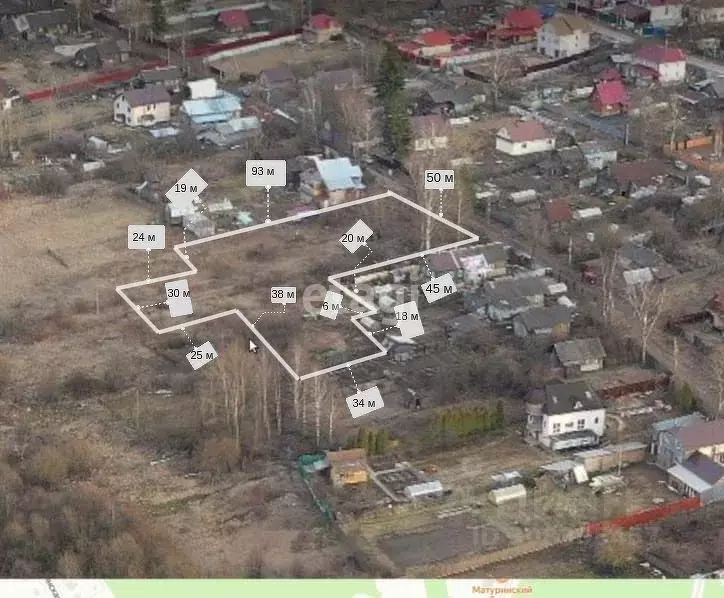 Участок в Вологодская область, Череповец пос. Матурино,  (60.0 сот.) - Фото 1