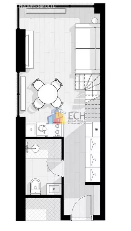 Квартира-студия: Одинцово, улица Чистяковой, 8к2 (24.71 м) - Фото 1