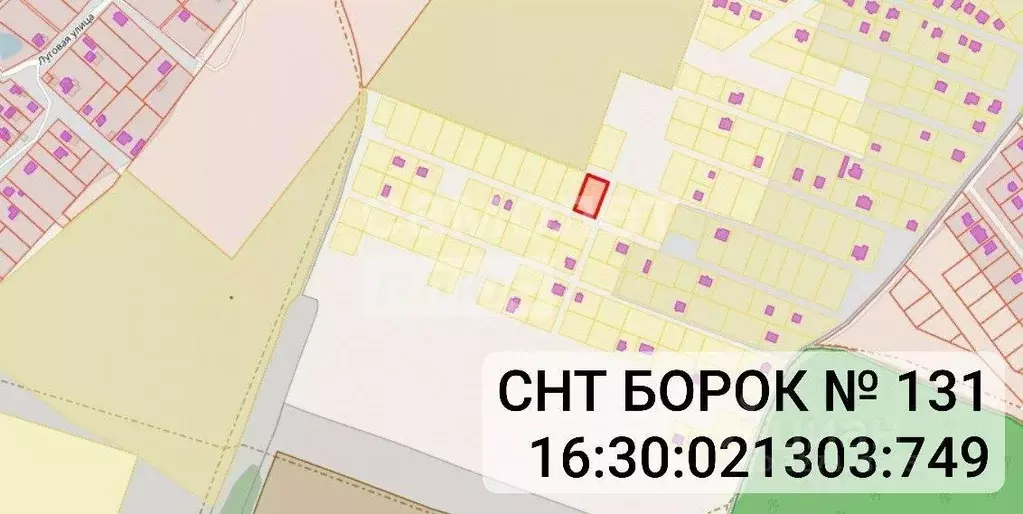 Участок в Татарстан, Нижнекамский район, Каенлинское с/пос, Борок СНТ  ... - Фото 1