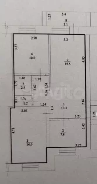 3-к. квартира, 62 м, 2/5 эт. - Фото 0