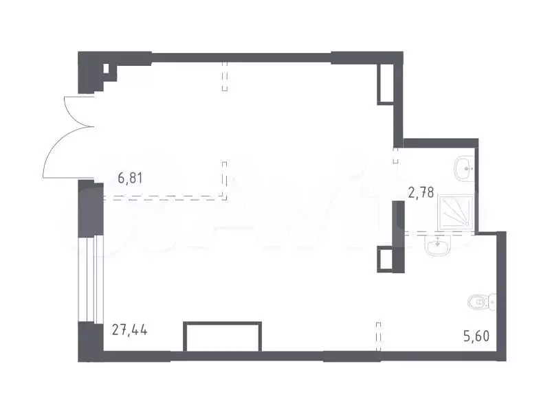 Продам помещение свободного назначения, 42.63 м - Фото 0