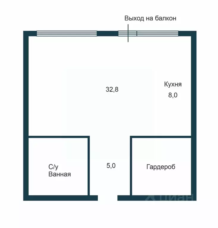Студия Новосибирская область, Обь Геодезическая ул., 10/1 (32.8 м) - Фото 2