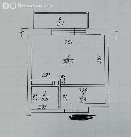 Квартира-студия: Набережные Челны, посёлок ЗЯБ, комплекс 17А, 25 (31.9 ... - Фото 1