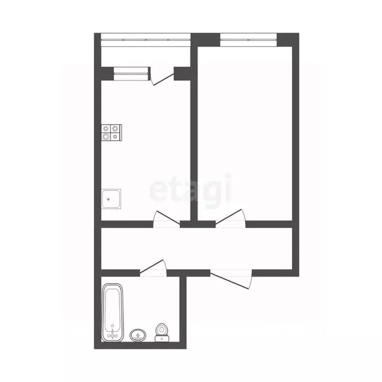 1-к кв. Мордовия, Саранск ул. Фурманова, 23 (45.0 м) - Фото 2