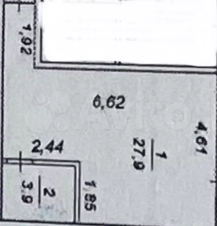 Квартира-студия, 31,8 м, 1/3 эт. - Фото 0