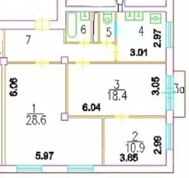 3-к кв. Москва ш. Энтузиастов, 50 (82.2 м) - Фото 0