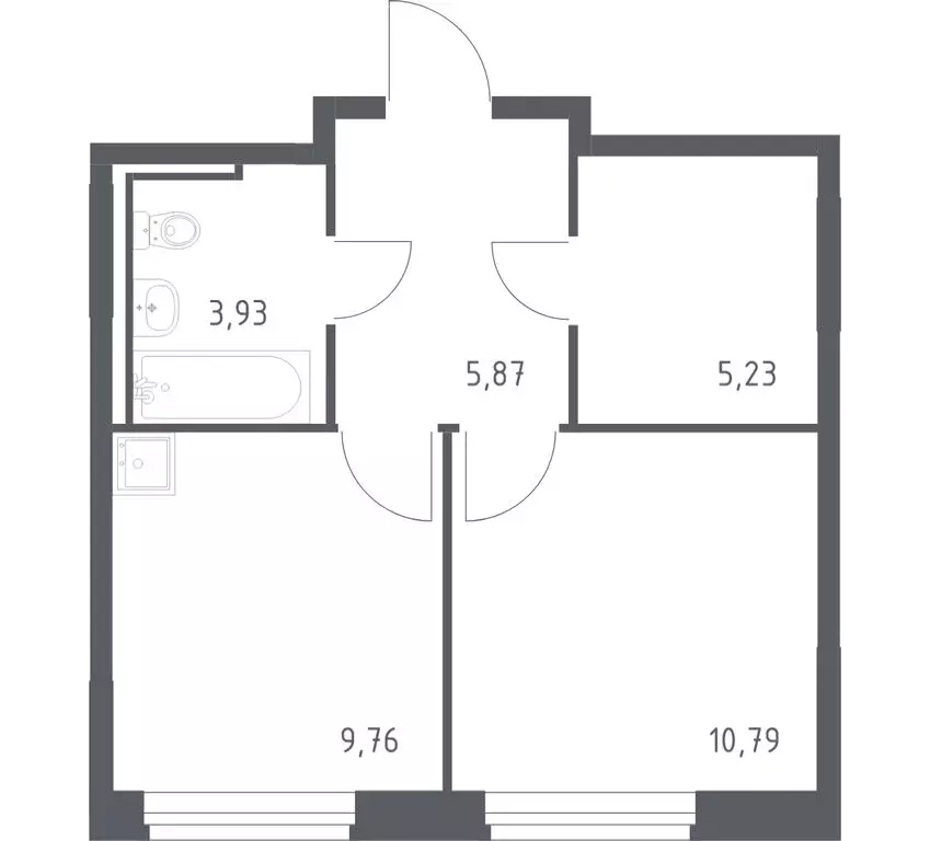 1-комнатная квартира: село Лайково, микрорайон Город-Событие, ЖК ... - Фото 1