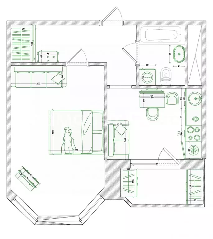1-к кв. Московская область, Одинцово ул. Кутузовская, 10 (37.1 м) - Фото 2