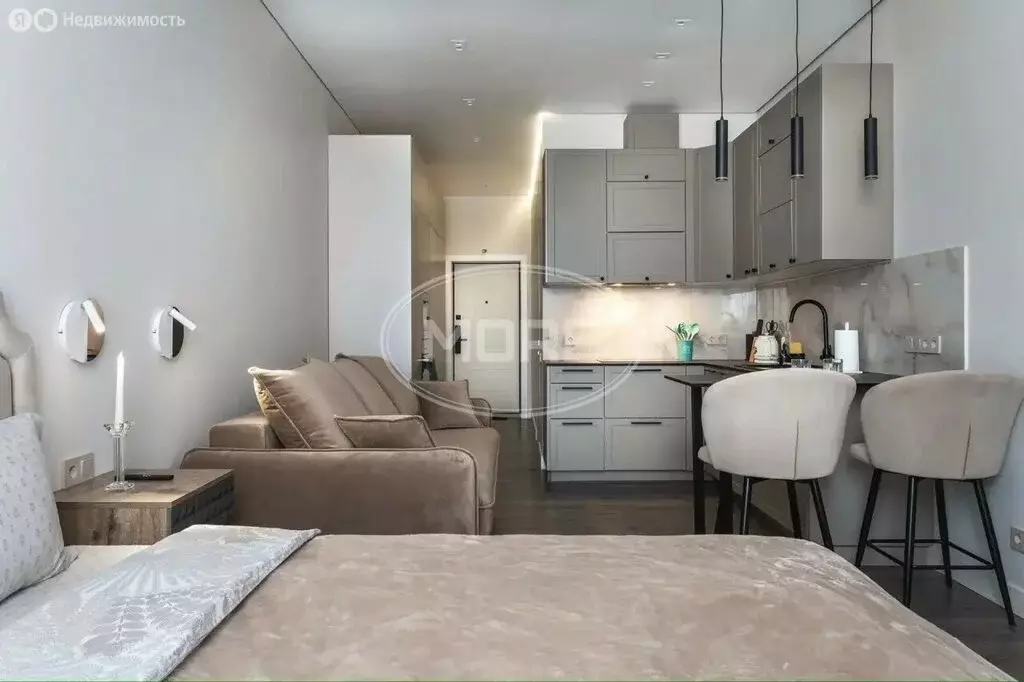 Квартира-студия: Зеленоградск, улица Гагарина, 87 (32.7 м) - Фото 2