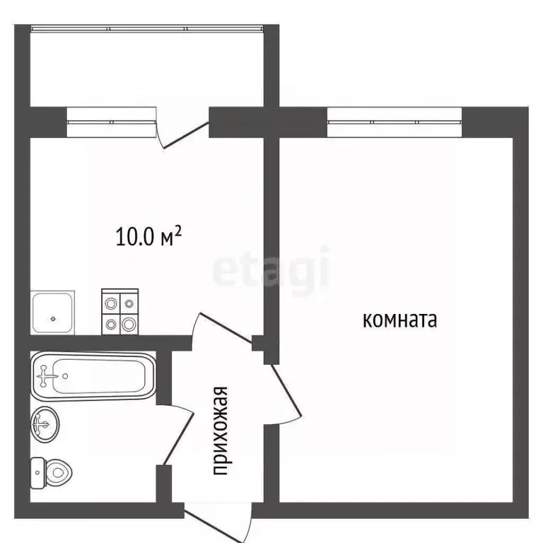 1-к кв. Московская область, Звенигород Одинцовский городской округ, ... - Фото 2