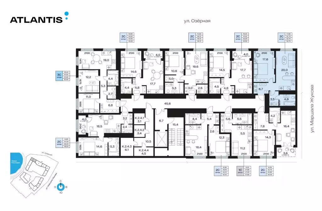 2-к кв. Башкортостан, Уфа Сипайлово жилрайон, Атлантис жилой комплекс ... - Фото 2