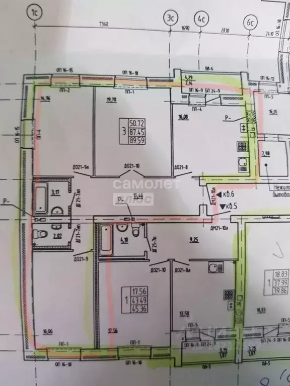 3-к кв. Марий Эл, Йошкар-Ола Комсомольская ул., 86 (90.0 м) - Фото 2