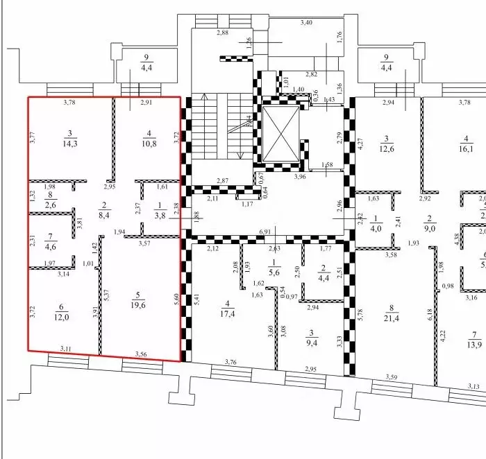 3-к кв. Омская область, Омск ул. Яковлева, 15 (76.1 м) - Фото 1