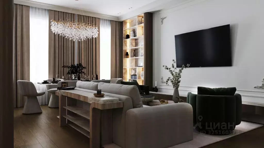 4-к кв. Москва ул. Макаренко, 2/21С2 (120.0 м) - Фото 1