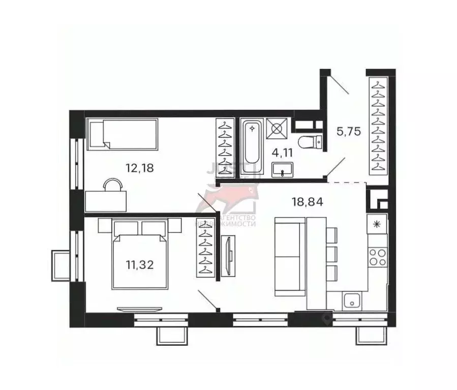 2-к кв. Московская область, Красногорск ул. Большая Воскресенская, 5 ... - Фото 1