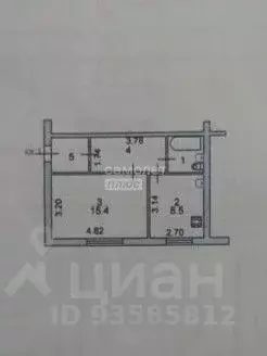 1-к кв. Курская область, Золотухинский район, Донской сельсовет, с. ... - Фото 2