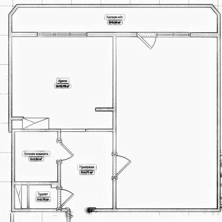 1-к кв. Санкт-Петербург ул. Маршала Новикова, 9 (38.7 м) - Фото 1