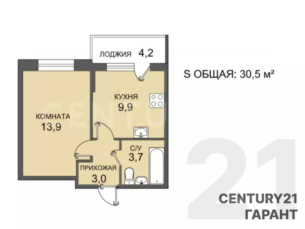 1-к кв. Санкт-Петербург Пулковское ш., 95к4 (30.5 м) - Фото 2