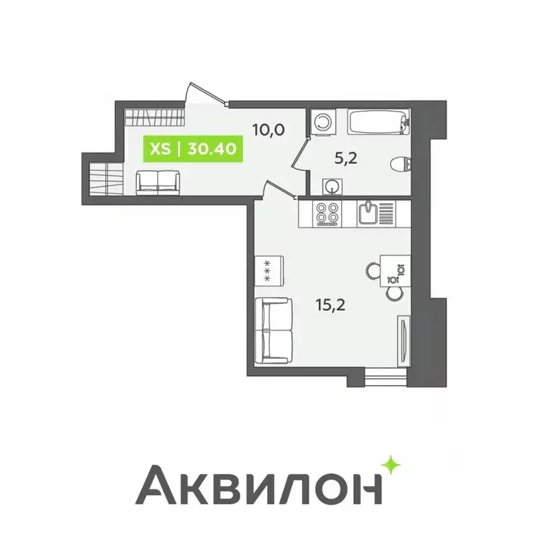Студия Санкт-Петербург Московский просп., 71к3 (30.4 м) - Фото 0