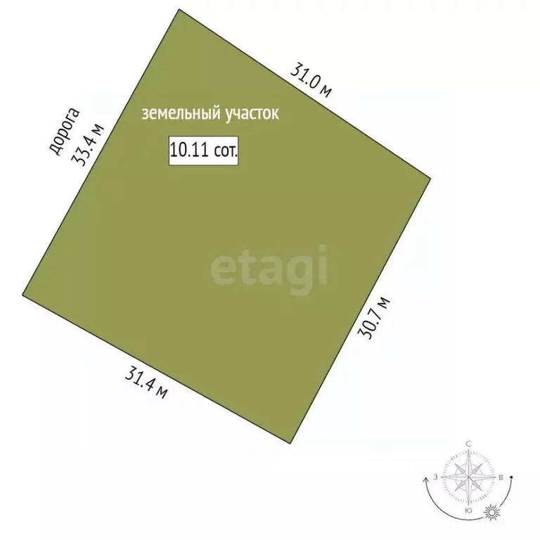 Участок в Саха (Якутия), Якутск ул. Иосифа Николаева (10.11 сот.) - Фото 1