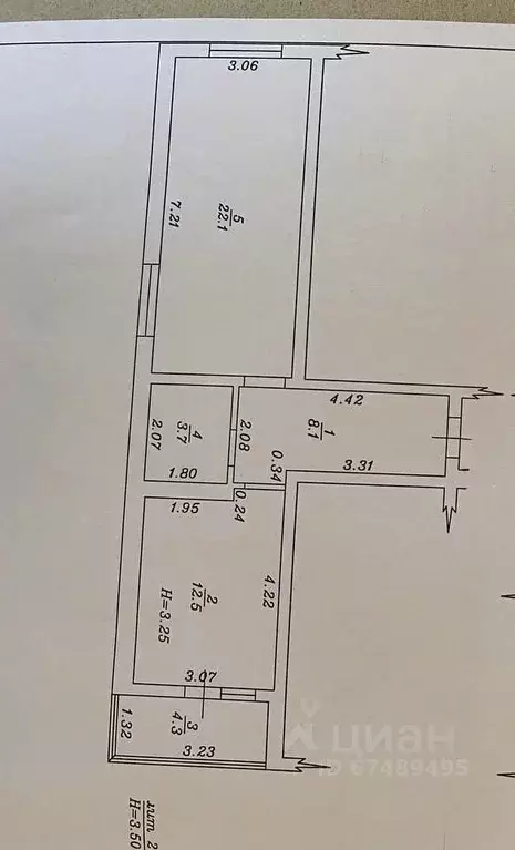 1-к кв. Краснодарский край, Анапа Владимирская ул., 55Вк2 (48.5 м) - Фото 2