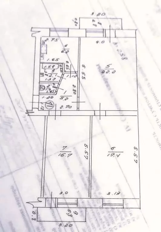 3-к кв. Татарстан, Казань Товарищеская ул., 28/70 (70.8 м) - Фото 2