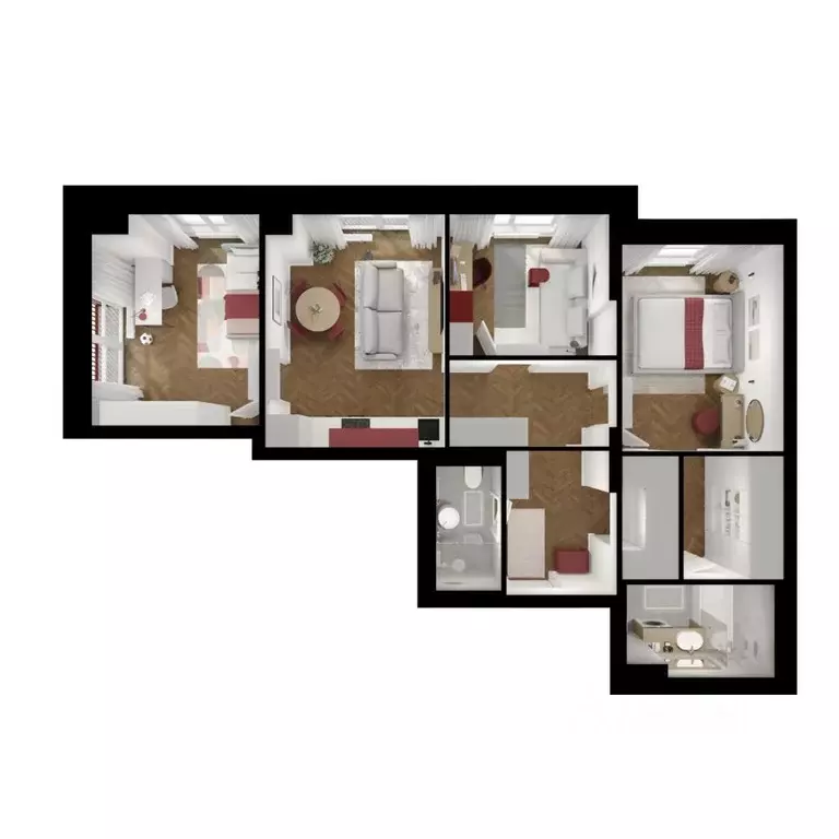 3-к кв. Московская область, Ленинский городской округ, Боброво пгт ... - Фото 2