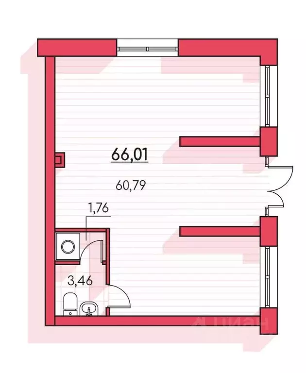 Помещение свободного назначения в Курганская область, Курган Малиновые ... - Фото 1