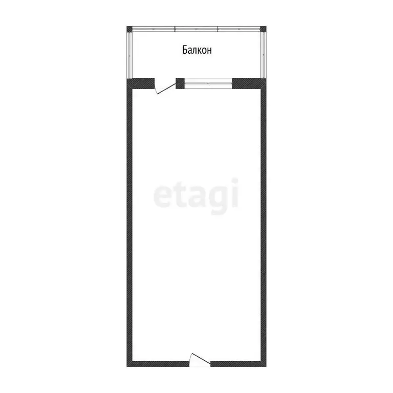 1к в -комнатной квартире (17.1 м) - Фото 1