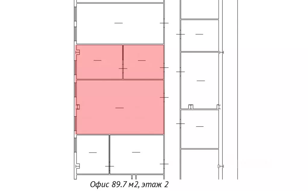 Офис в Санкт-Петербург ул. Салова, 56литО (90 м) - Фото 2