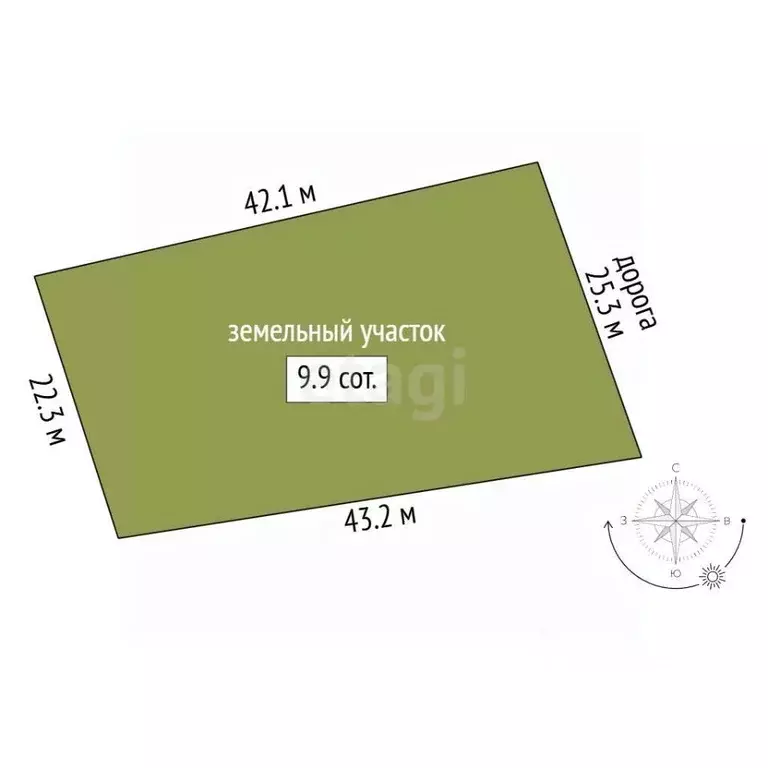 Участок в Мордовия, Саранск городской округ, с. Напольная Тавла  (10.0 ... - Фото 2