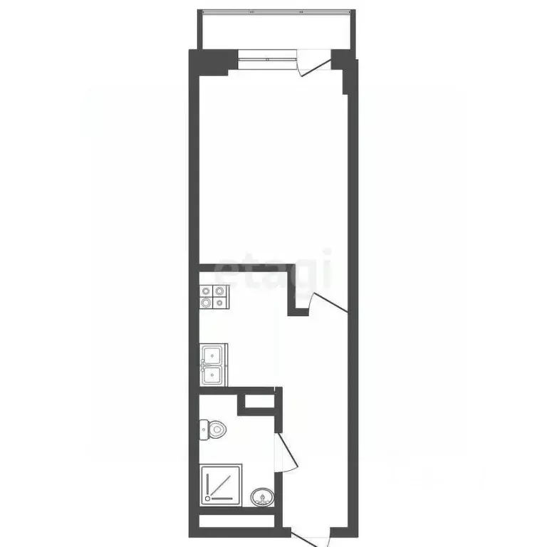 1-к кв. Ростовская область, Ростов-на-Дону Днепровский пер., 124Н ... - Фото 2