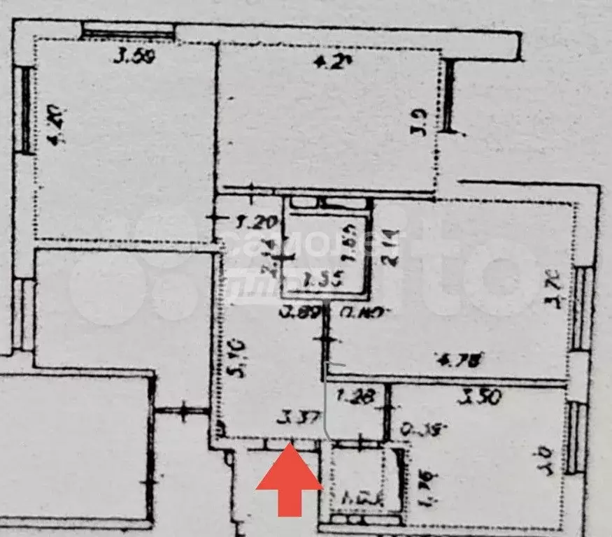 3-к. квартира, 67,6 м, 3/9 эт. - Фото 0
