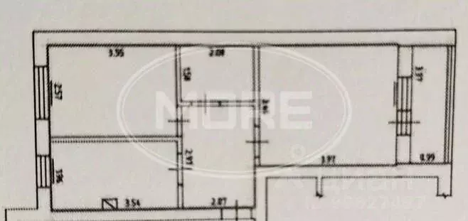 2-к кв. Калининградская область, Гурьевский муниципальный округ, пос. ... - Фото 2