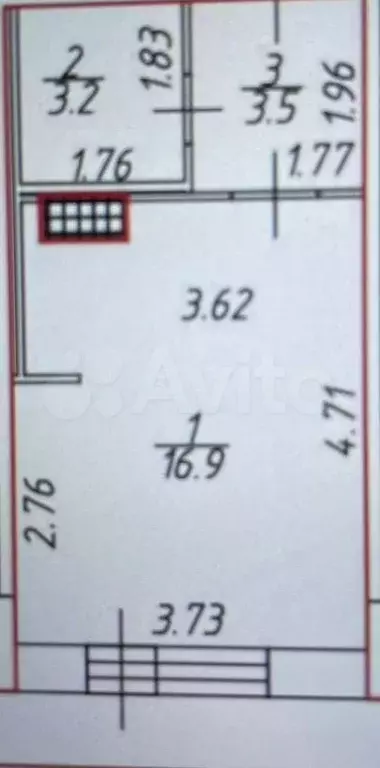 Квартира-студия, 24,6 м, 13/24 эт. - Фото 0