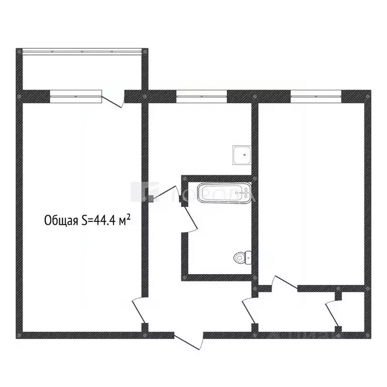 2-к кв. Алтайский край, Заринск ул. Металлургов, 7/2 (44.4 м) - Фото 1