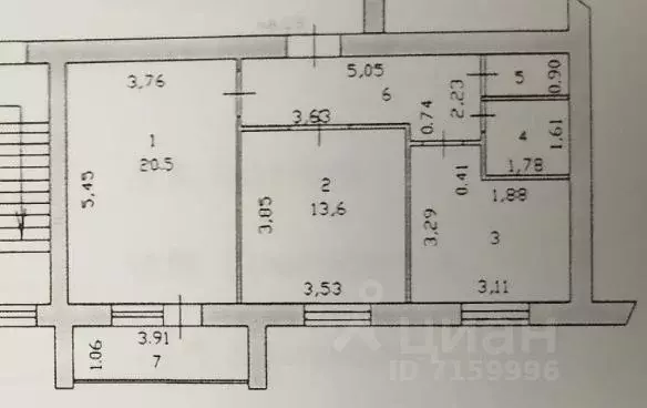 2-к кв. Пензенская область, Пенза ул. Клары Цеткин, 60 (60.8 м) - Фото 2