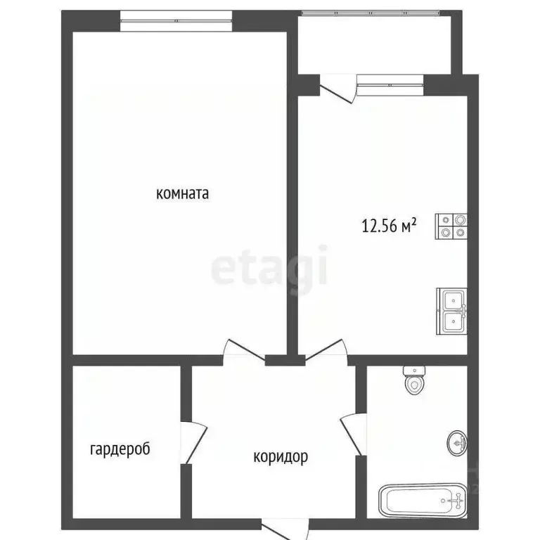 1-к кв. Ярославская область, Ярославль Балтийская ул., 3 (44.5 м) - Фото 1