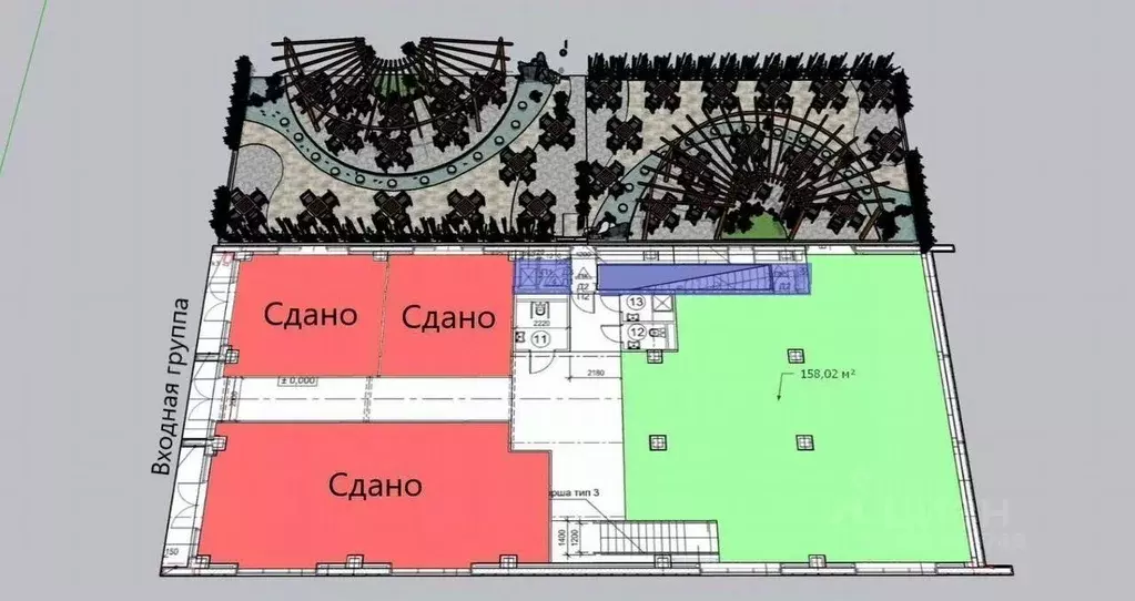 Торговая площадь в Московская область, Красногорск городской округ, с. ... - Фото 1