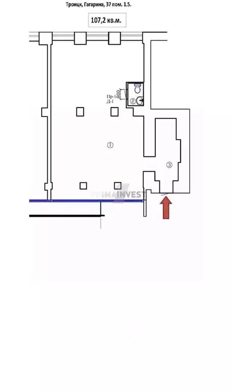 Торговая площадь в Челябинская область, Троицк ул. Имени Ю.А. ... - Фото 2