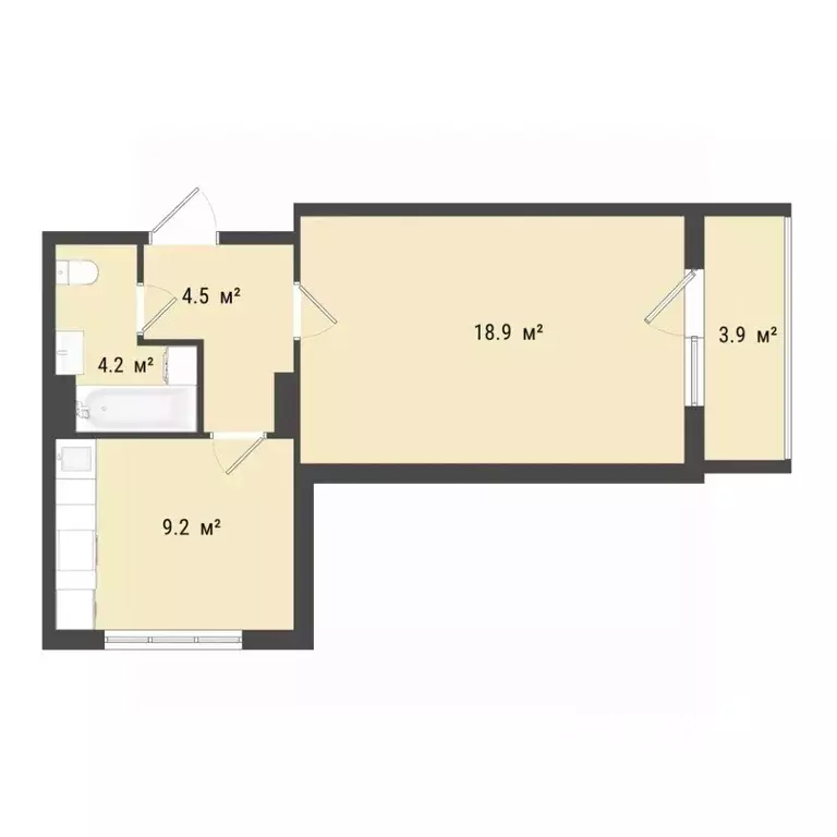 1-к кв. Омская область, Омск Заозерный мкр, ул. Сергея Тюленина, 4 ... - Фото 1