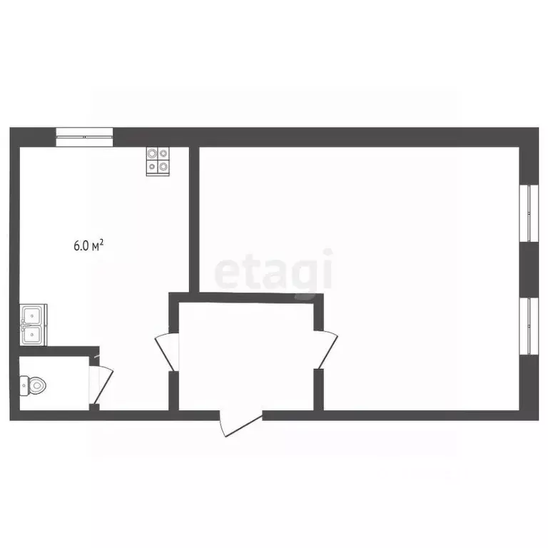 1-к кв. Владимирская область, Муром Московская ул., 82 (29.8 м) - Фото 1