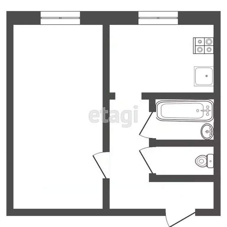 1-к кв. Мордовия, Саранск ул. Коваленко, 11 (33.0 м) - Фото 0