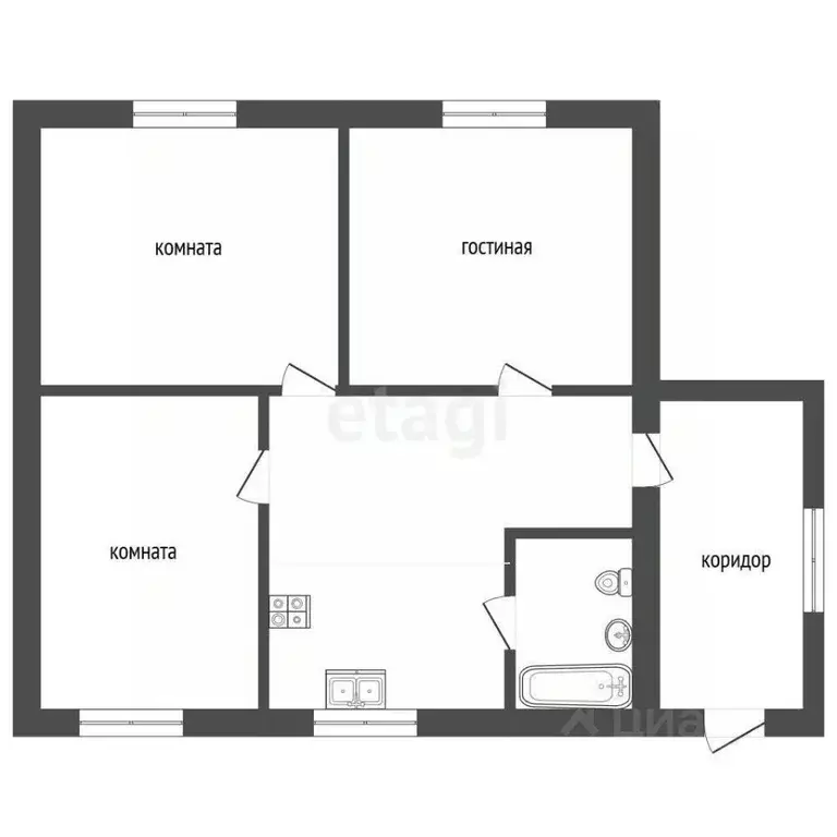 Дом в Ростовская область, Батайск Ставропольская ул. (75 м) - Фото 1