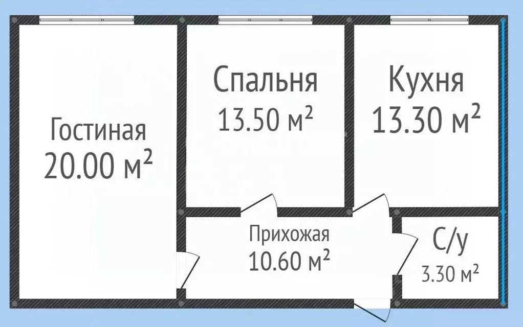 2-к кв. Дагестан, Махачкала Научный Городок мкр, ул. Дербентская, 55 ... - Фото 1