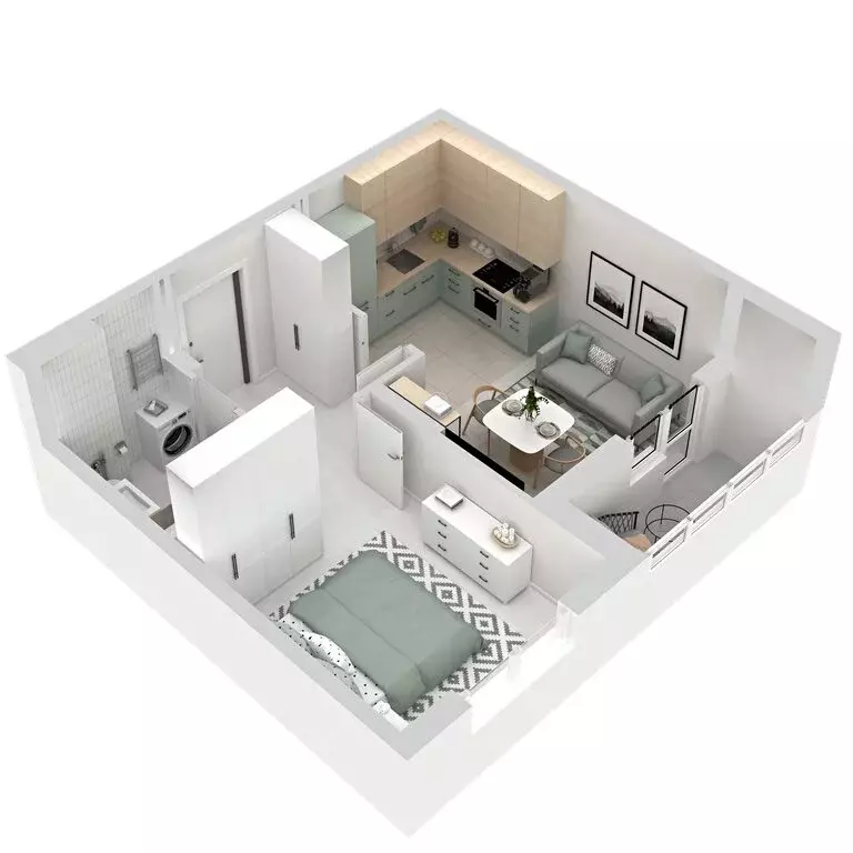 1-комнатная квартира: Екатеринбург, улица Софьи Перовской, 106А (37.79 ... - Фото 2