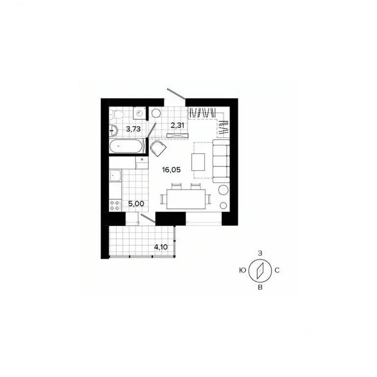 1-к кв. Свердловская область, Березовский ул. Гвардейская, 3 (31.1 м) - Фото 0