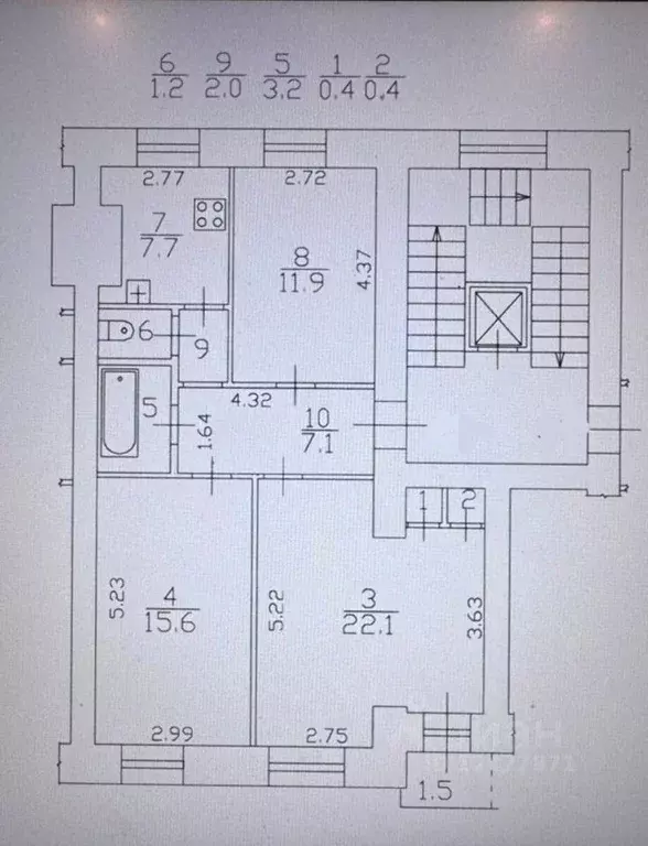 3-к кв. Санкт-Петербург Лесной просп., 32 (72.0 м) - Фото 2
