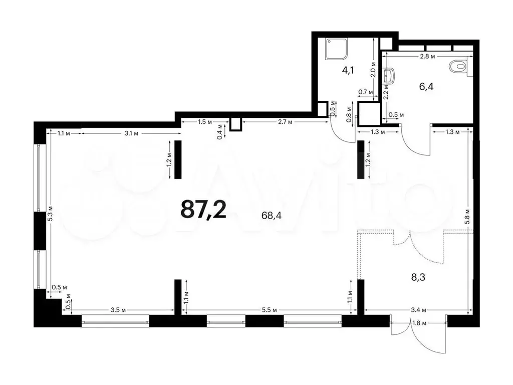 Продам помещение свободного назначения, 87.2 м - Фото 0