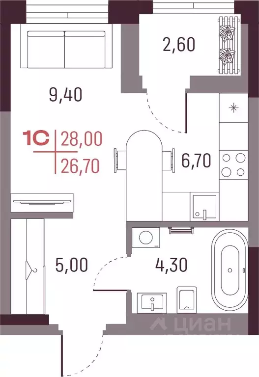 Студия Свердловская область, Екатеринбург ул. Академика Вавилова, 9 ... - Фото 0